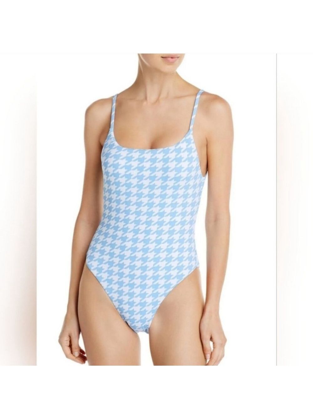 Aqua Swim Houndstooth onepiece swimsuit color oasis size small